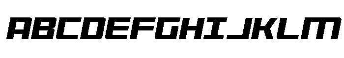 Brave Phoenix Expanded Italic Font UPPERCASE