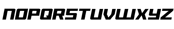 Brave Phoenix Expanded Italic Font UPPERCASE