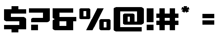 Brave Phoenix Expanded Font OTHER CHARS