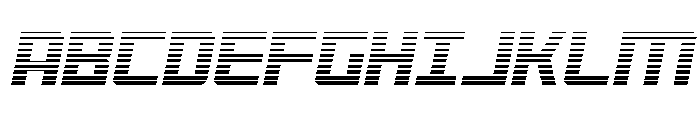 Brave Phoenix Gradient Italic Font UPPERCASE