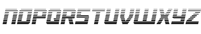 Brave Phoenix Gradient Italic Font UPPERCASE