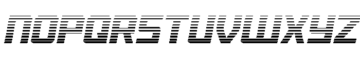 Brave Phoenix Gradient Italic Font LOWERCASE