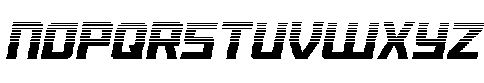 Brave Phoenix Halftone Italic Font UPPERCASE