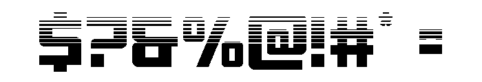 Brave Phoenix Halftone Font OTHER CHARS