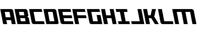 Brave Phoenix Leftalic Font UPPERCASE