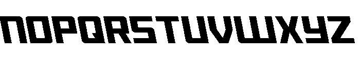Brave Phoenix Leftalic Font UPPERCASE