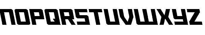Brave Phoenix Leftalic Font LOWERCASE