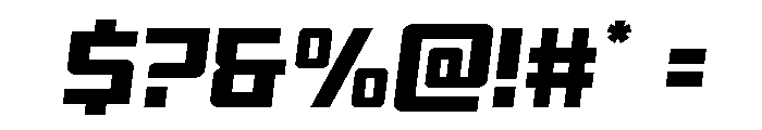 Brave Phoenix Semi-Italic Font OTHER CHARS