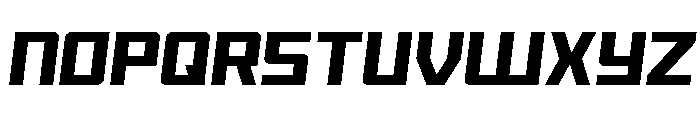 Brave Phoenix Semi-Italic Font UPPERCASE