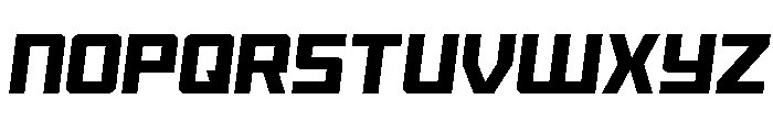 Brave Phoenix Semi-Italic Font LOWERCASE