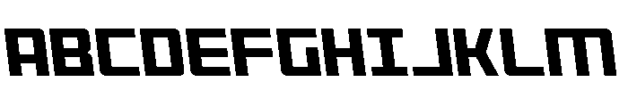 Brave Phoenix Semi-Leftalic Font UPPERCASE