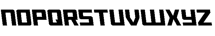 Brave Phoenix Semi-Leftalic Font UPPERCASE