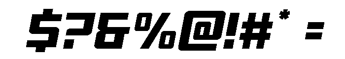 Brave Phoenix Spaced Italic Font OTHER CHARS