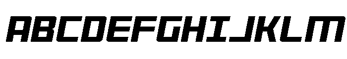 Brave Phoenix Spaced Italic Font UPPERCASE