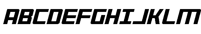 Brave Phoenix Super-Italic Font UPPERCASE
