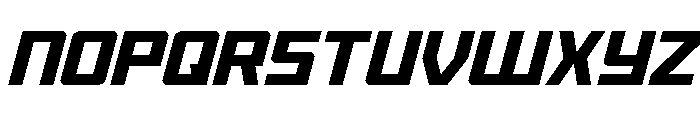 Brave Phoenix Super-Italic Font LOWERCASE