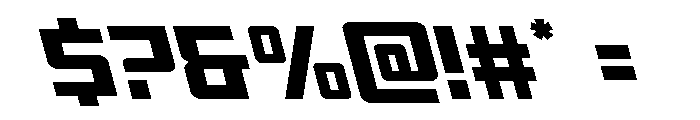 Brave Phoenix Super-Leftalic Font OTHER CHARS