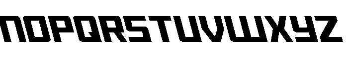Brave Phoenix Super-Leftalic Font UPPERCASE