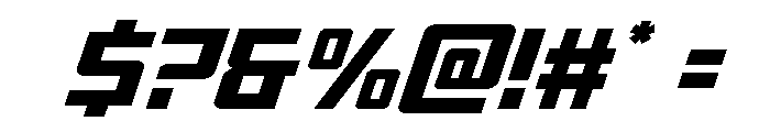 Brave Phoenix Ultra-Italic Font OTHER CHARS