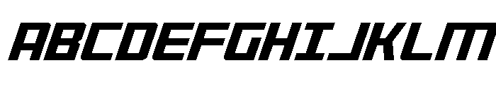 Brave Phoenix Ultra-Italic Font UPPERCASE