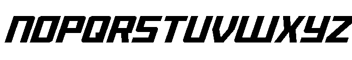 Brave Phoenix Ultra-Italic Font UPPERCASE