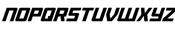 Brave Phoenix Ultra-Italic Font LOWERCASE