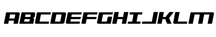 Brave Phoenix Wide Italic Font UPPERCASE