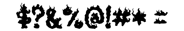 Brazier Flame Font OTHER CHARS