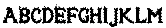 Brazier Flame Font UPPERCASE