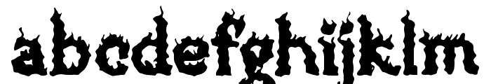 Brazier Flame Font LOWERCASE