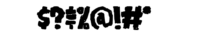 Breakdown PG Bold Font OTHER CHARS