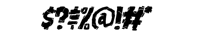 Breakdown PG Italic Font OTHER CHARS