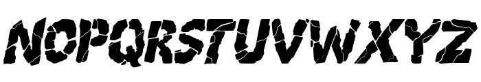 Breakdown PG Italic Font UPPERCASE
