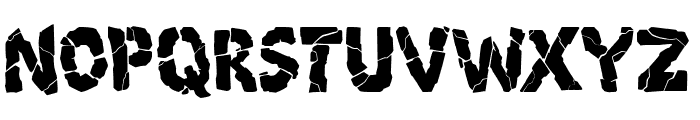 Breakdown PG Font UPPERCASE
