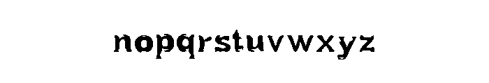 Breaking B Font LOWERCASE