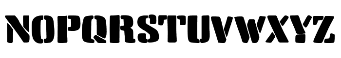 Breaking Stencil News Font UPPERCASE