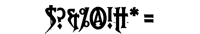 Breathe Fire IV Font OTHER CHARS