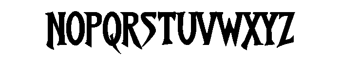 Breathe Fire IV Font LOWERCASE