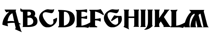 Breathe Fire V Font UPPERCASE