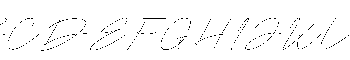Bregoria Signature Font UPPERCASE