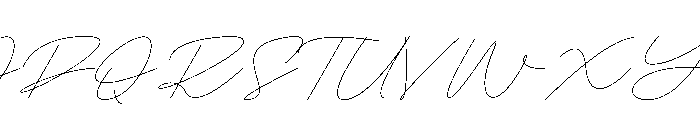 Bregoria Signature Font UPPERCASE