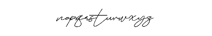Bregoria Signature Font LOWERCASE