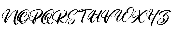Brentley Script Font UPPERCASE