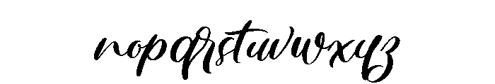Brentley Script Font LOWERCASE