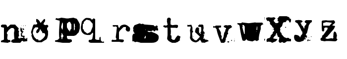 BrentonscrawlType Font LOWERCASE