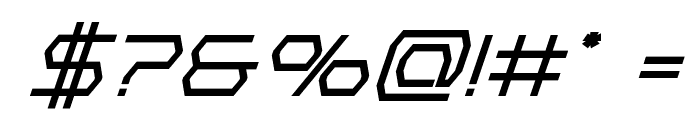 Bretton Bold Super-Italic Font OTHER CHARS