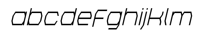 Bretton Condensed Italic Font LOWERCASE