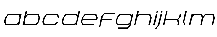 Bretton Expanded Italic Font LOWERCASE