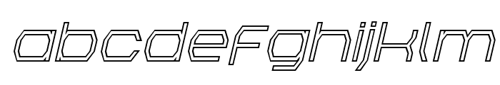 Bretton Outline Italic Font LOWERCASE