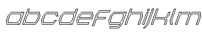 Bretton Outline Super-Italic Font LOWERCASE